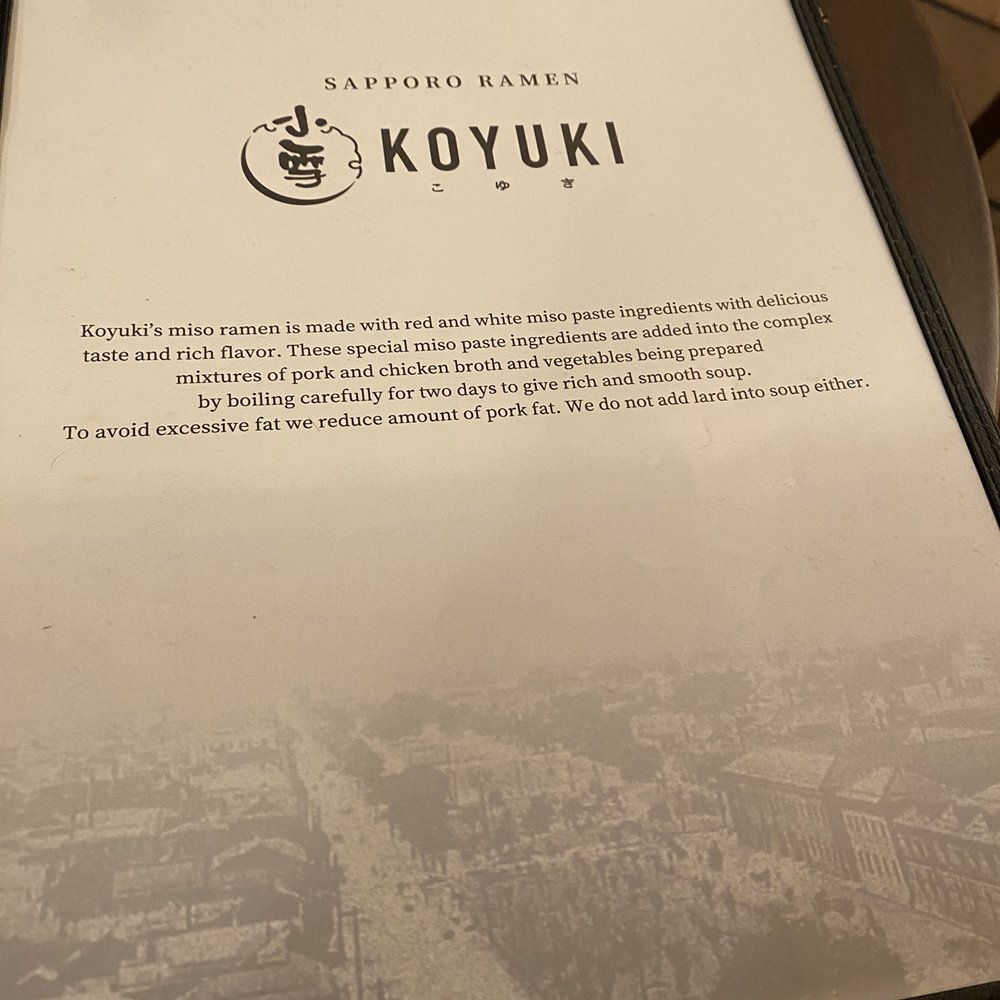 Koyuki Sapporo Ramen - Ramen Near Me - Vancouver, British Columbia Koyuki Sapporo Ramen - Ramen Near Me - Vancouver, British Columbia
