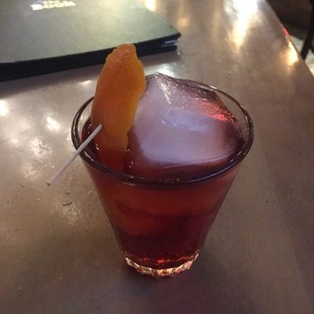 The VIG Chicago - South cherry negroni- north shore gin no.11, campari, tart cherry, walnut bitters - American Near Me - Chicago, Illinois The VIG Chicago - South cherry negroni- north shore gin no.11, campari, tart cherry, walnut bitters - American Near Me - Chicago, Illinois