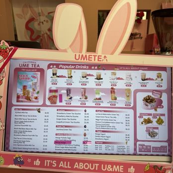 Ume Tea - Menu 09/22/2024 - Bubble Tea Near Me - Mountain View, California Ume Tea - Menu 09/22/2024 - Bubble Tea Near Me - Mountain View, California