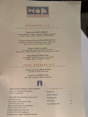 Menu photo 1 Shagbark Richmond, VA Menu photo 1 Shagbark Richmond, VA