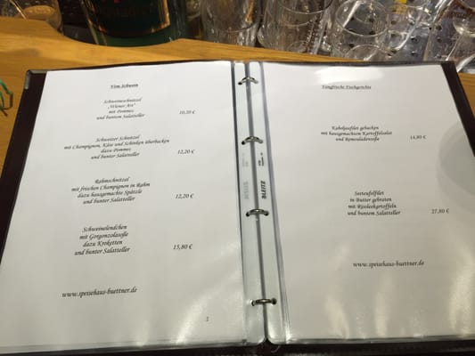 Menu photo 2 Speisehaus Büttner Bensheim, HE Menu photo 2 Speisehaus Büttner Bensheim, HE