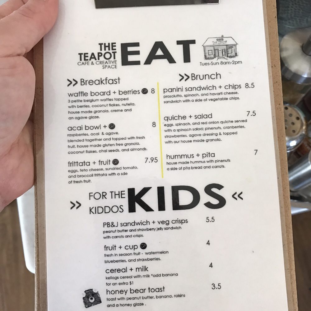 The Teapot - Menu (at least as of today) - Venues & Event Spaces Near Me - Phoenix, Arizona The Teapot - Menu (at least as of today) - Venues & Event Spaces Near Me - Phoenix, Arizona