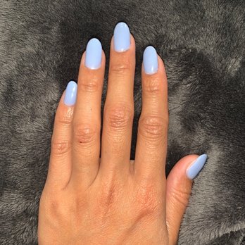 Le Luxe Nail Bar - Added tips w Dip powder #5 and rounded shape - Nail Salons Near Me - Naples, Florida