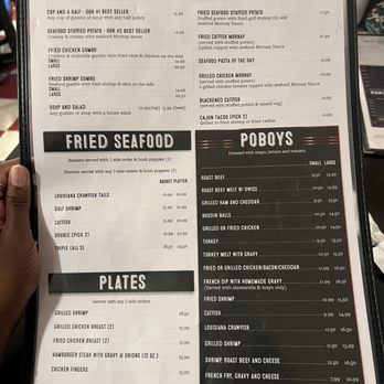 Dempsey's Poboys - Menu - Seafood Near Me - Baton Rouge, Louisiana