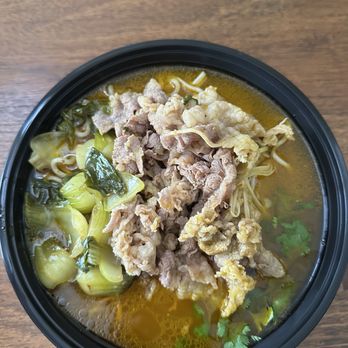 300g Noodles - Spicy Beef Noodle Soup (mala flavor) - new item not on menu yet - Chinese Near Me - Chino Hills, California
