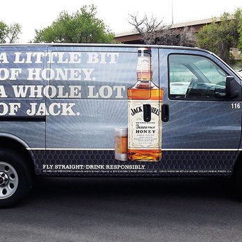 Mile High Graphics - Jack Daniels Honey Wrapped Cargo Van - Graphic Design Near Me - Denver, Colorado Mile High Graphics - Jack Daniels Honey Wrapped Cargo Van - Graphic Design Near Me - Denver, Colorado