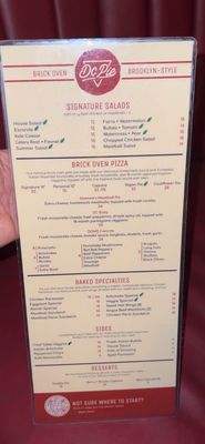 Menu photo 3 DC Pie Co Miami, FL