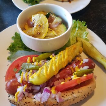 Murray Bros Caddyshack - Chicago dog and spring veggies - American Near Me - St. Augustine, Florida