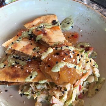 Three's Bar & Grill - Kalua Pork Quesadilla: too sweet. didn't really mesh well together - Asian Fusion Near Me - Kihei, Hawaii Three's Bar & Grill - Kalua Pork Quesadilla: too sweet. didn't really mesh well together - Asian Fusion Near Me - Kihei, Hawaii