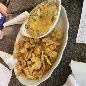 Chimes Restaurant - Spinach dip appetizer - Southern Near Me - Baton Rouge, Louisiana