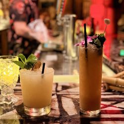 Royal Hawaiian - Guanko's Grog - left Banana Smuggler - right