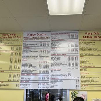 Happy Donuts - the menu of the restaurant - Donuts Near Me - Lumberton, Texas