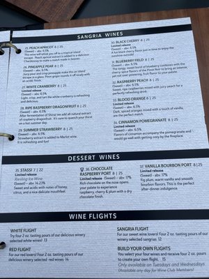 Menu photo 4 Urban Pine Winery Maumee, OH