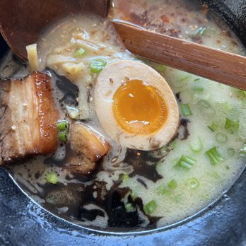 DOMU - Black Toncatsu Ramen w/ spice bomb - Ramen Near Me - Orlando, Florida DOMU - Black Toncatsu Ramen w/ spice bomb - Ramen Near Me - Orlando, Florida