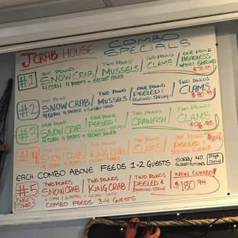 J Crab House - Combos! Someone ordered the #5 and they cranked up Mambo #5 when they brought it out! - Seafood Near Me - Kissimmee, Florida J Crab House - Combos! Someone ordered the #5 and they cranked up Mambo #5 when they brought it out! - Seafood Near Me - Kissimmee, Florida