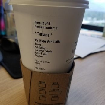 Starbucks - What I ordered. - Coffee & Tea Near Me - Pasadena, California Starbucks - What I ordered. - Coffee & Tea Near Me - Pasadena, California