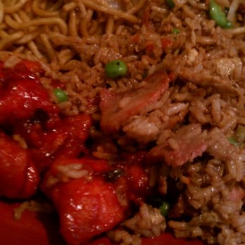 Hunam Garden - Pork fried rice, chicken lo mein, and General chicken. - Chinese Near Me - Spring, Texas