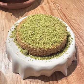Ayat - Kanafa (yummy dessert! has cheese inside if you didn't know. i think it enhanced the dessert even more) - Middle Eastern Near Me - Astoria, New York