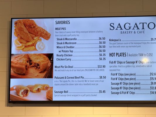 Menu photo 1 Sagato Bakery & Cafe Midvale, UT