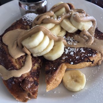 Bea Bea's - Annie's Crazy Bread- Peanut Butter and Banana Specialty French Toast - Coffee & Tea Near Me - Burbank, California