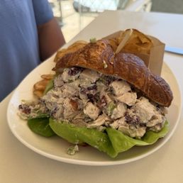 Chicken salad on croissant Chicken salad on croissant