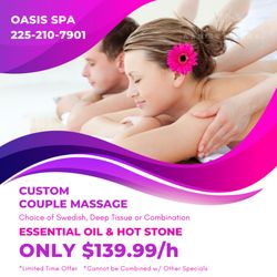 Oasis Spa - Walk-in & Appointment Welcome