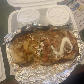 Canasta Kitchen - So called "wet burrito". What part of this burrito looks wet to you??? Where the hell is the sauce? - Mexican Near Me - Alameda, California