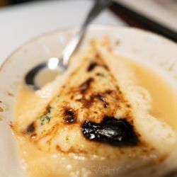 Little Italy Restaurante - flaming cheese appetizer