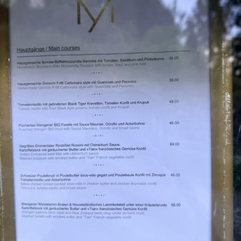 Restaurant Caprice - Menu July 2026 - Italian Near Me - Wengen, BE
