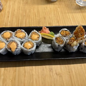 Kimganae Korean BBQ - Spicy tuna and yam rolls - Korean Near Me - Moncton, New Brunswick Kimganae Korean BBQ - Spicy tuna and yam rolls - Korean Near Me - Moncton, New Brunswick