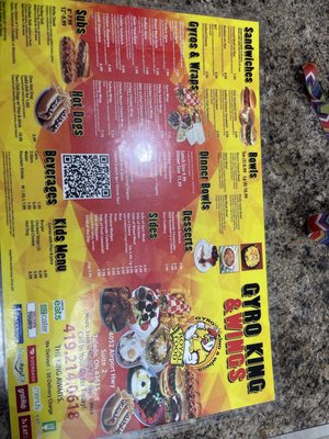 Menu photo 1 Mr. Gyro's & More Toledo, OH