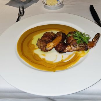 Prime - Bacon wrapped shrimp with passion fruit horseradish. - Steakhouses Near Me - Las Vegas, Nevada Prime - Bacon wrapped shrimp with passion fruit horseradish. - Steakhouses Near Me - Las Vegas, Nevada