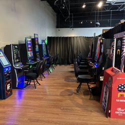Wine, Beer, and Spirits - Their new private gaming area is much sought after!
