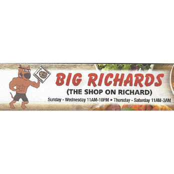 Big Richards Pizza - a sign for the shop on richard - Pizza Near Me - Shippensburg, Pennsylvania