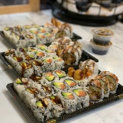 Sakura Cafe - Tempura Shrimp Roll   EEL Avocado   Alaskan Roll