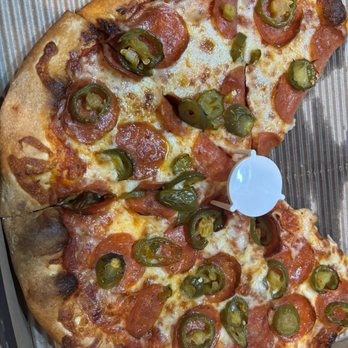 Pizza Guys - Pepperoni jalapeño medium pizza (sorry my kids got to it quicker than I can take a photo) lol - Pizza Near Me - Rancho Cordova, California Pizza Guys - Pepperoni jalapeño medium pizza (sorry my kids got to it quicker than I can take a photo) lol - Pizza Near Me - Rancho Cordova, California