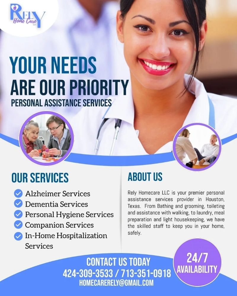 RELY HOME CARE Updated June 2024 11111 Katy Fwy, Houston, Texas