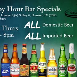 Check out our new happy hour menu for drinks and beer