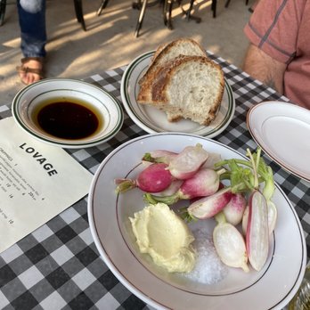 Lovage - Bread and drippings, breakfast radishes - Wine Bars Near Me - Stratford, Ontario