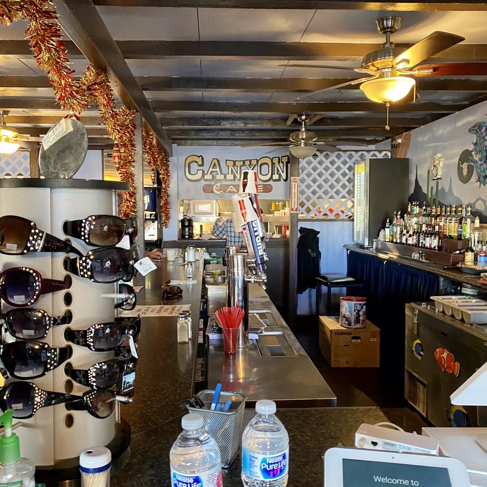 Canyon Cafe - the counter and bar area - Pizza Near Me - Dolan Springs, Arizona Canyon Cafe - the counter and bar area - Pizza Near Me - Dolan Springs, Arizona