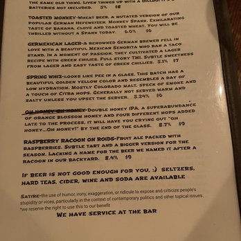 Satire Brewing Company - Taplist - Brewpubs Near Me - Thornton, Colorado Satire Brewing Company - Taplist - Brewpubs Near Me - Thornton, Colorado