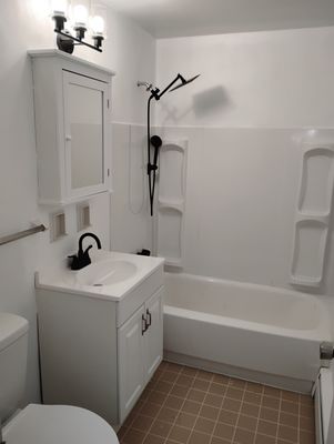 Bathroom/laundry Remodel - This remodel was done on house that was sold for above its original value in part to our work! Bathroom/laundry Remodel - This remodel was done on house that was sold for above its original value in part to our work!