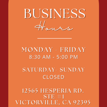 Stone Creek Escrow - Our Business Hours during 2023! - Real Estate Services Near Me - Victorville, California Stone Creek Escrow - Our Business Hours during 2023! - Real Estate Services Near Me - Victorville, California