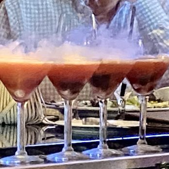 Ocean Prime - Some Smokey drink across the bar - Seafood Near Me - Tampa, Florida