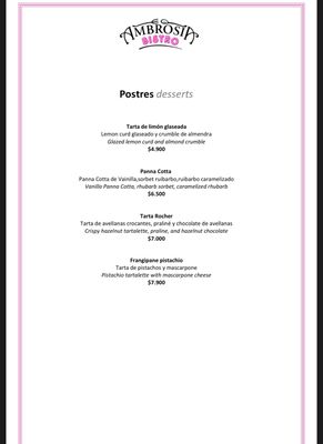Menu photo 1 ambrosia bistro Providencia, RM