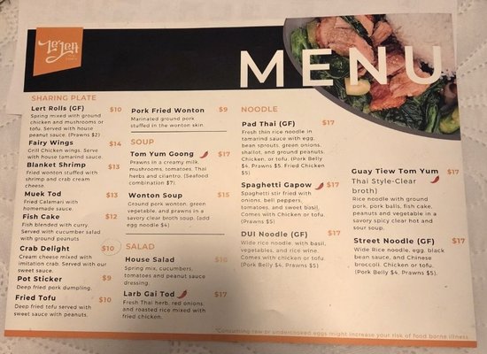 Menu photo 2 Le' Lert Thai Eatery Camas, WA Menu photo 2 Le' Lert Thai Eatery Camas, WA