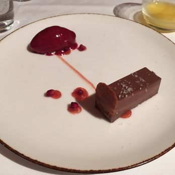 Bistro du Midi - Dark chocolate panna cotta - French Near Me - Boston, Massachusetts Bistro du Midi - Dark chocolate panna cotta - French Near Me - Boston, Massachusetts