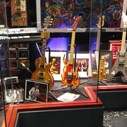 The Steve Vai Flame Guitar that Kenny made. I found it in the Guitar Center "Hollywood Rock Walk" display window. \m/