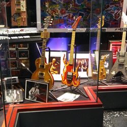 Performance Guitar - The Steve Vai Flame Guitar that Kenny made. I found it in the Guitar Center "Hollywood Rock Walk" display window. \m/