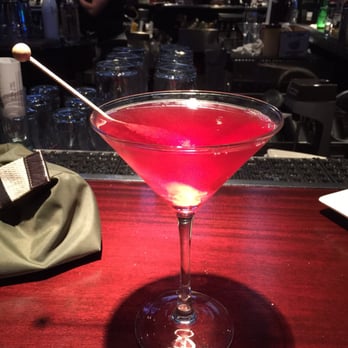 Houlihan's - Watermelon Martini with a rock candy stick - Bars Near Me - Paramus, New Jersey